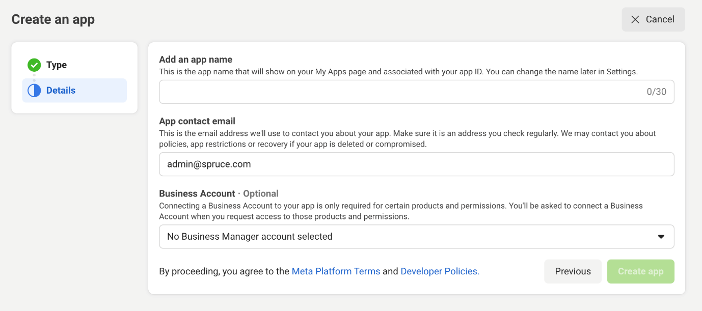 Meta Business Account